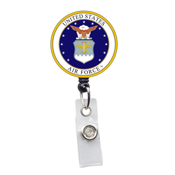 Officially Licensed Retractable ID Badge Holder with U.S. Air Force Emblem