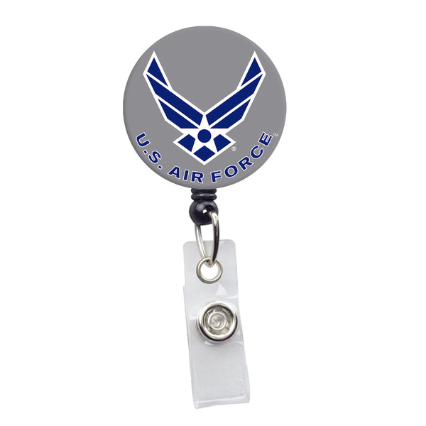 Officially Licensed Retractable ID Badge Holder with U.S. Air Force Wings Logo