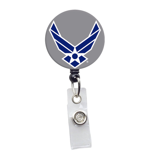 Officially Licensed Retractable ID Badge Holder with U.S. Air Force Wings Symbol