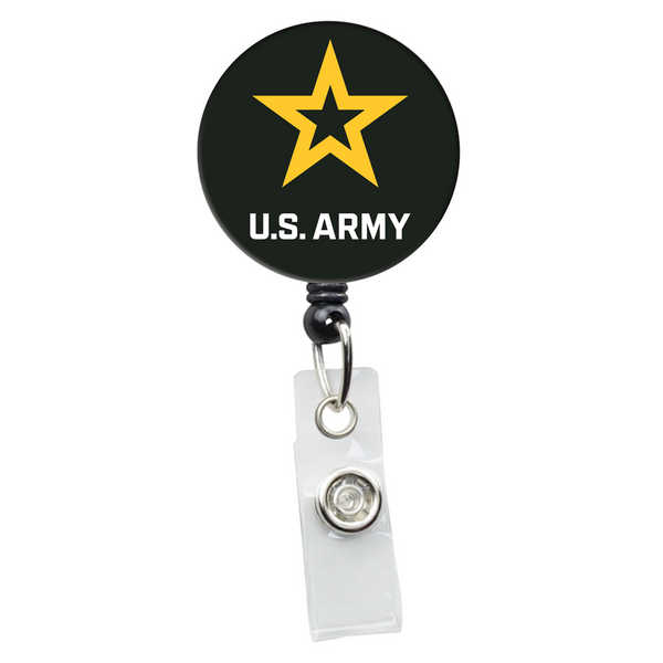 Officially Licensed Retractable ID Badge Holder with U.S. Army Logo