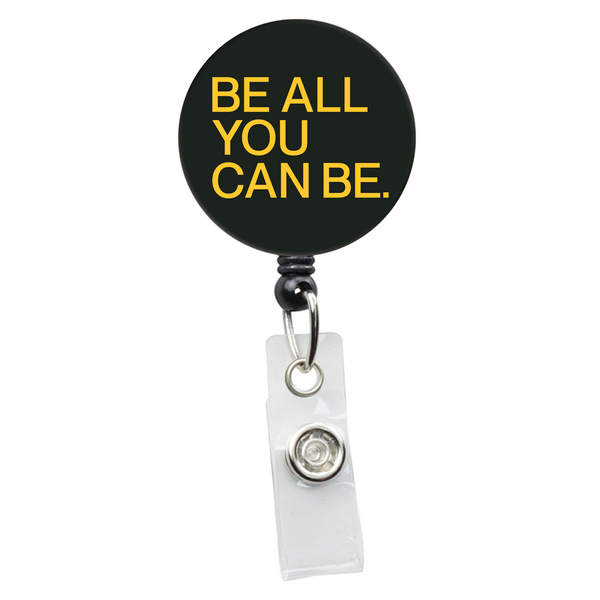 Officially Licensed Retractable ID Badge Holder with U.S. Army Slogan