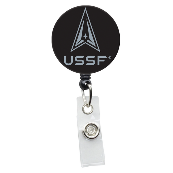 Officially Licensed Retractable ID Badge Holder with U.S. Space Force Logo